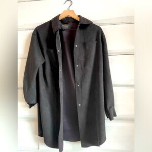 TRUTH suede long jacket size xsmall black
